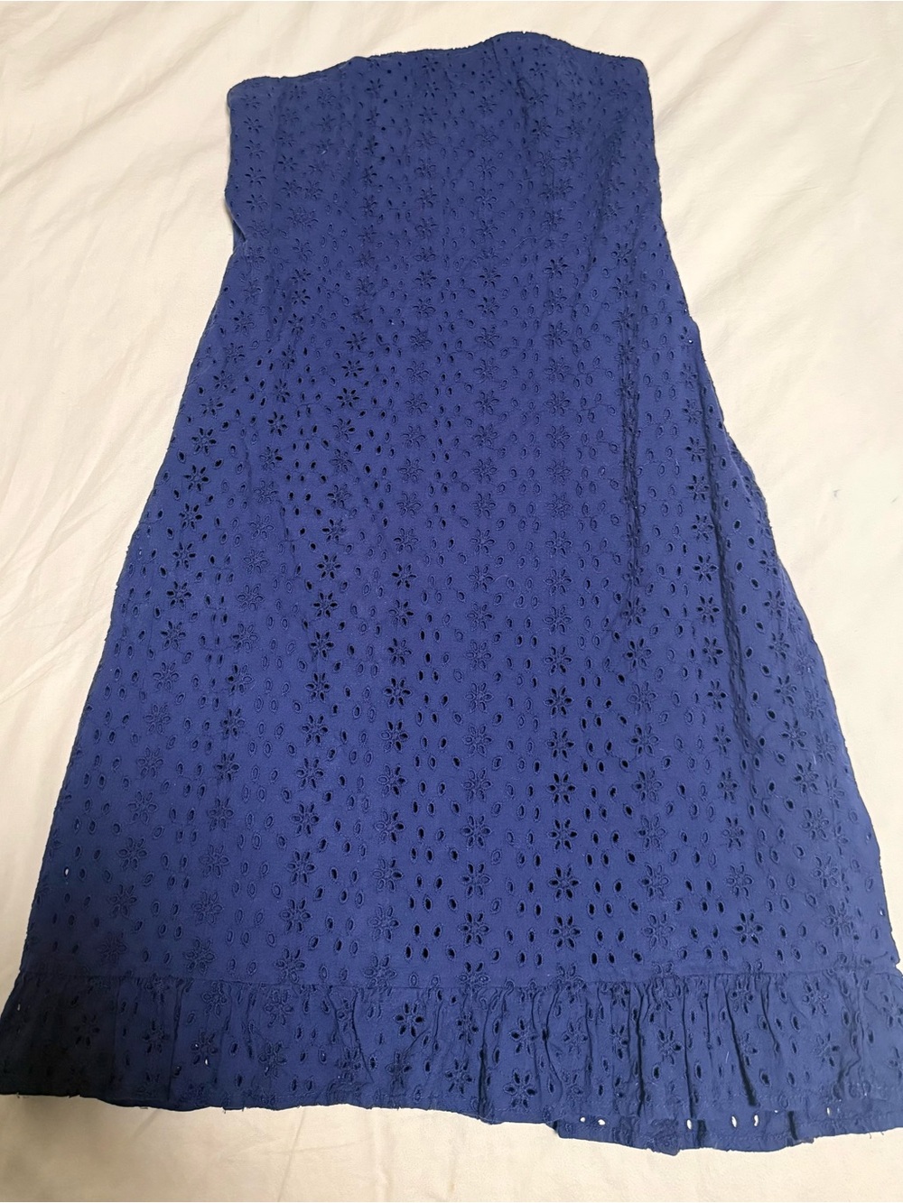 Women’s Old Navy Strapless Eyelet Midi Dress (sz:4) great condition